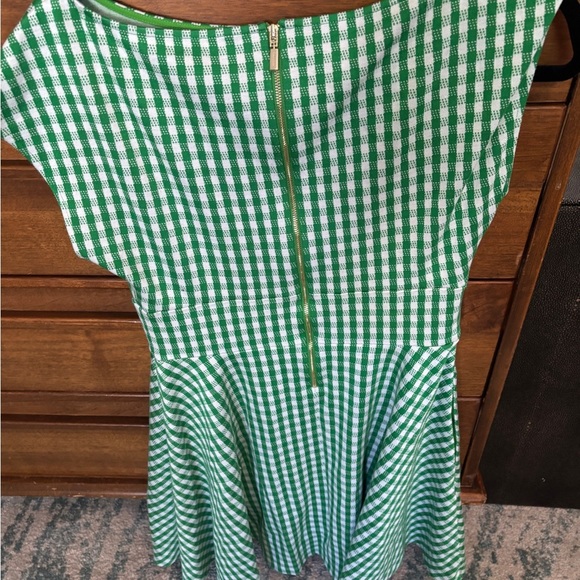 Kate Space Green Gingham Women's Dress small - Picture 3 of 7